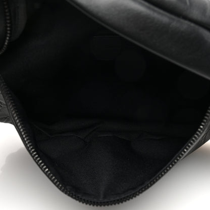Louis Vuitton Calfskin Monogram Shadow Discovery Bumbag Black 5 of 9
