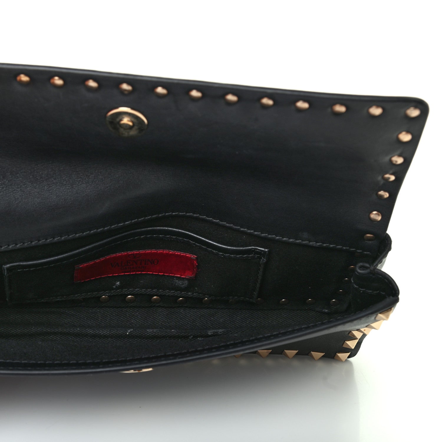 Valentino Garavani Nappa Rockstud Bangle Clutch Black 5 of 7
