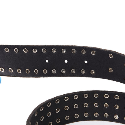 Gucci Calfskin Studded Double G 40mm Belt 70 28 Black 3 of 5