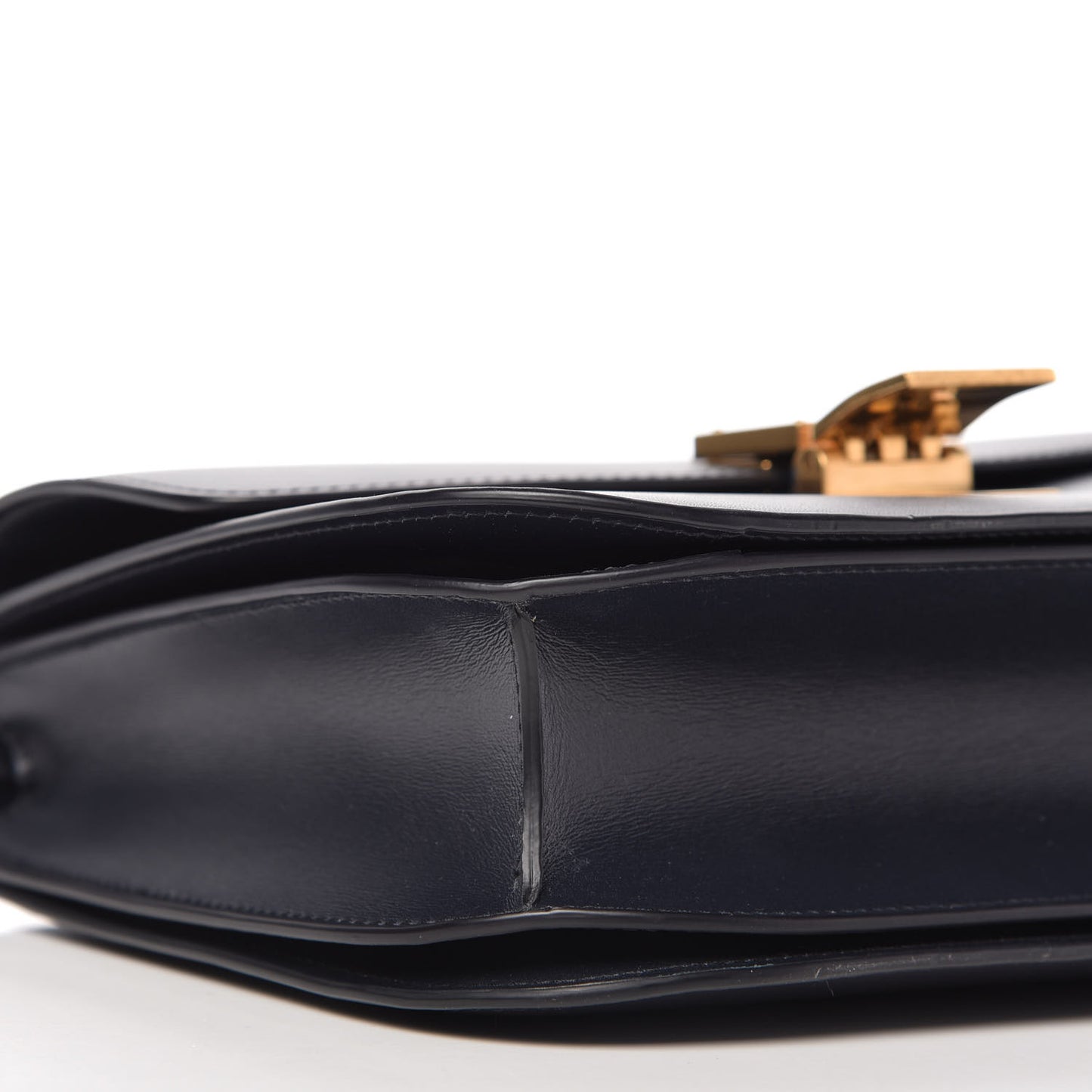 Box Calfskin Medium Classic Box Flap Bag Navy