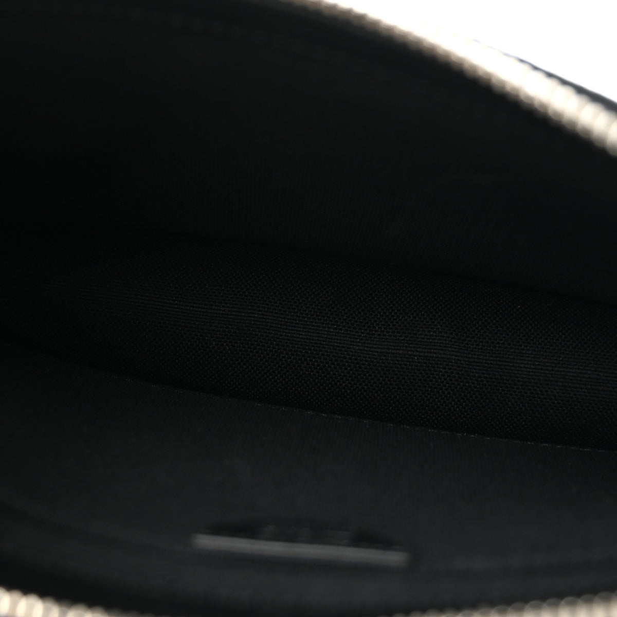 Christian Dior Cotton Canvas A5 Capote Pouch Wristlet Black White 5 of 10