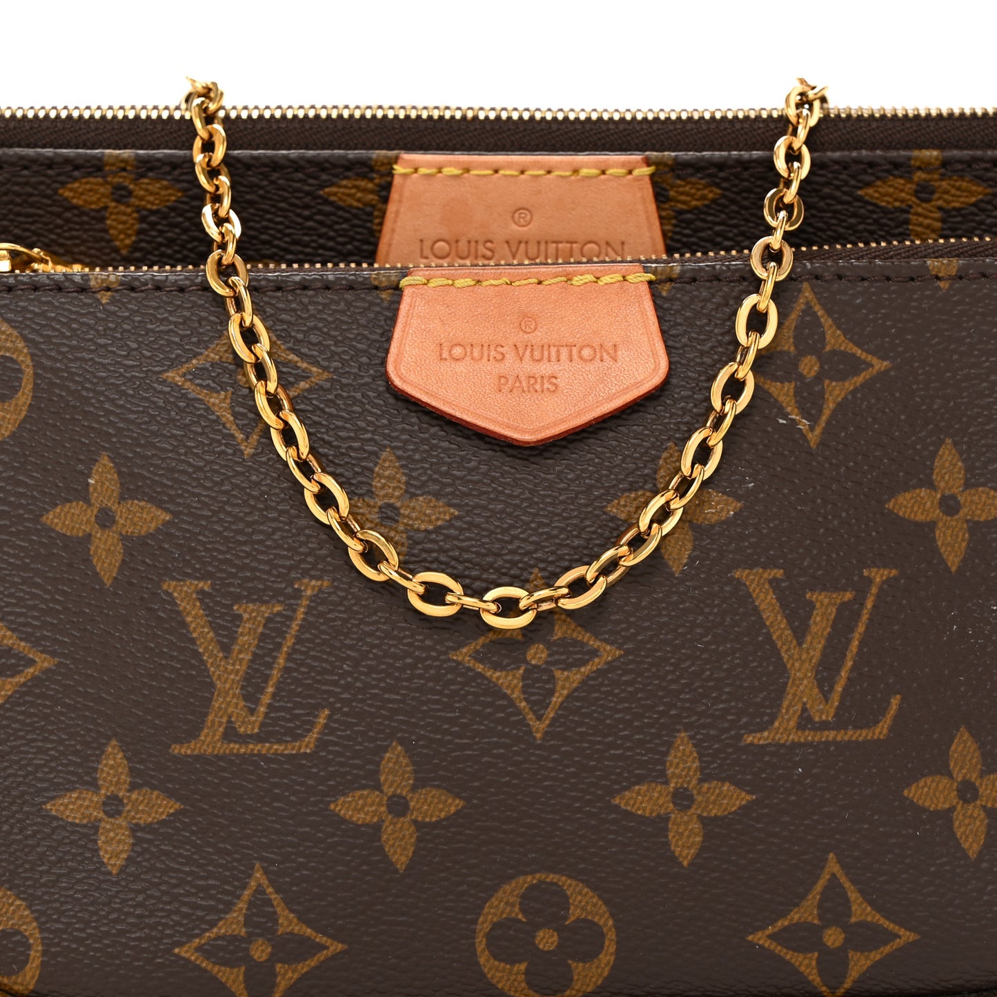 LOUIS VUITTON Monogram Multi Pochette Accessories Kaki