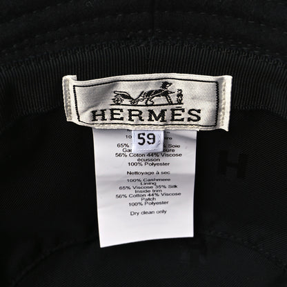 Hermes Cashmere Calvi Bucket Hat 59 Black 7 of 8