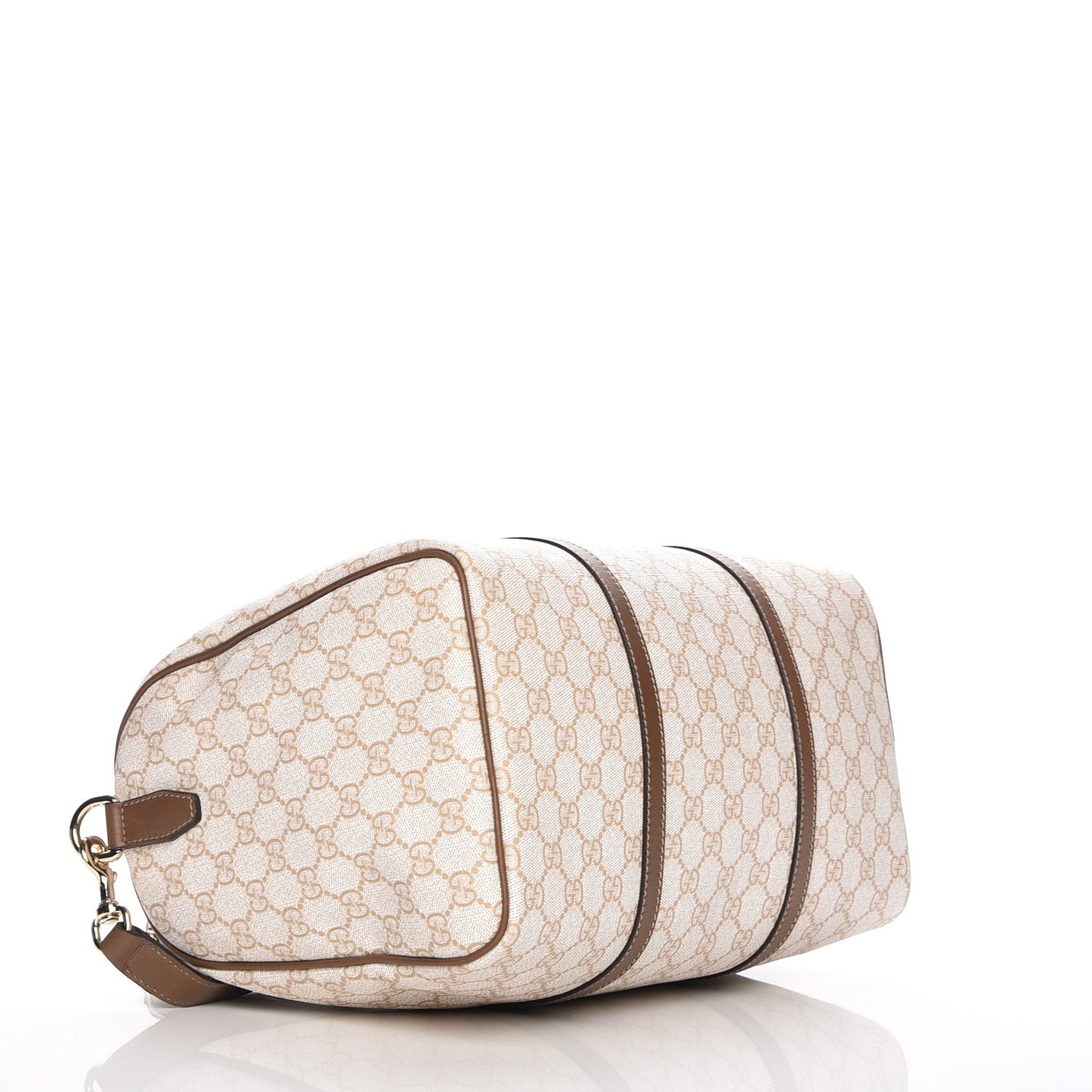 GG Supreme Monogram Calfskin Medium Nice Boston New Mystic White Beige Brown