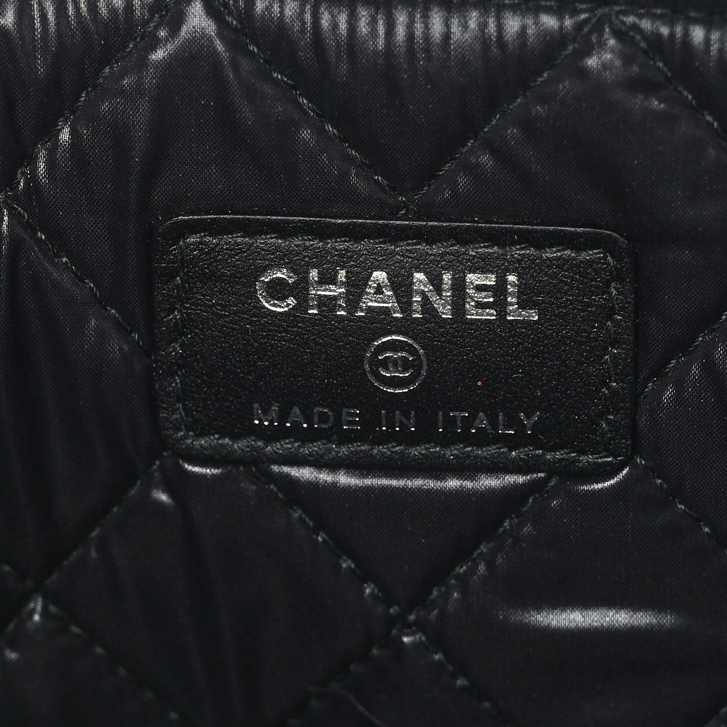 Caviar Studded Medium Deauville Pouch Black