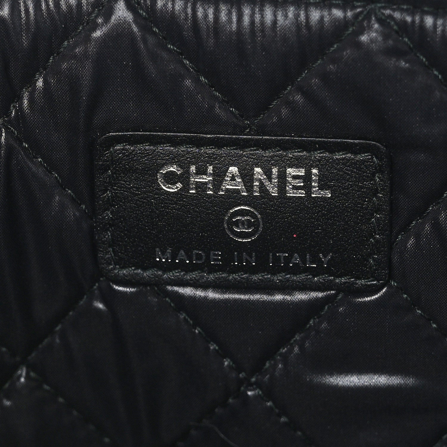 Chanel Caviar Studded Medium Deauville Pouch Black 5 of 6