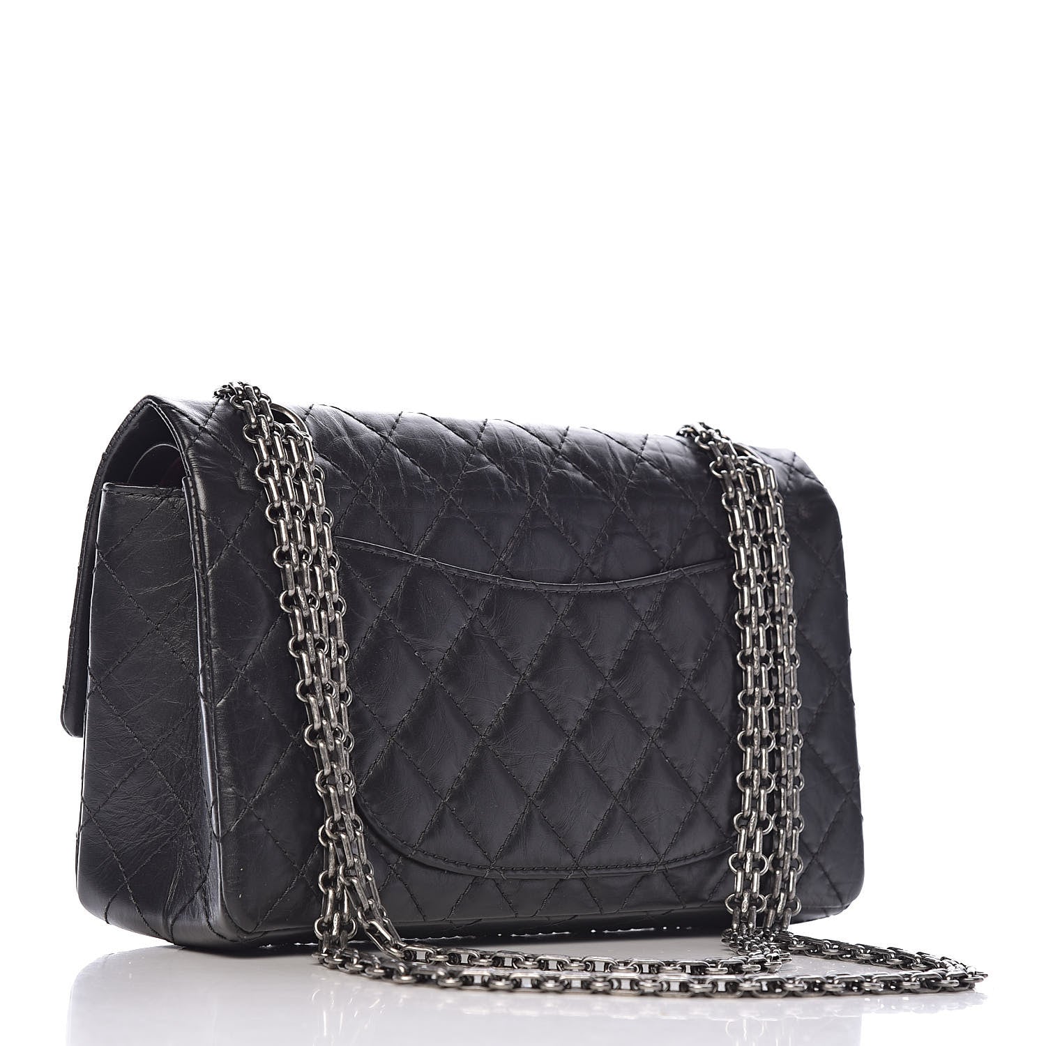 Chanel Aged Calfskin Quilted 2.55 Reissue 225 Flap Black 3 of 15