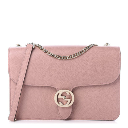 Gucci Dollar Calfskin Interlocking G Shoulder Bag Soft Pink 1 of 10