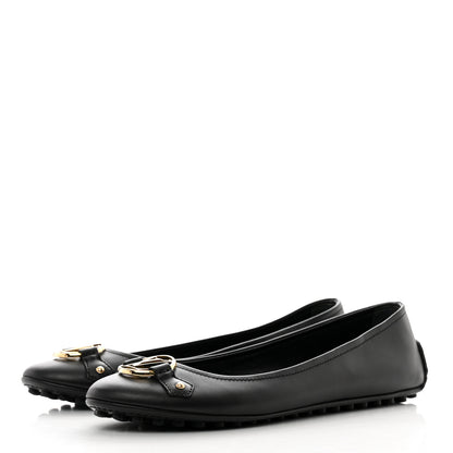 Louis Vuitton Calf Oxford Ballerina Flats 36 Black 3 of 8