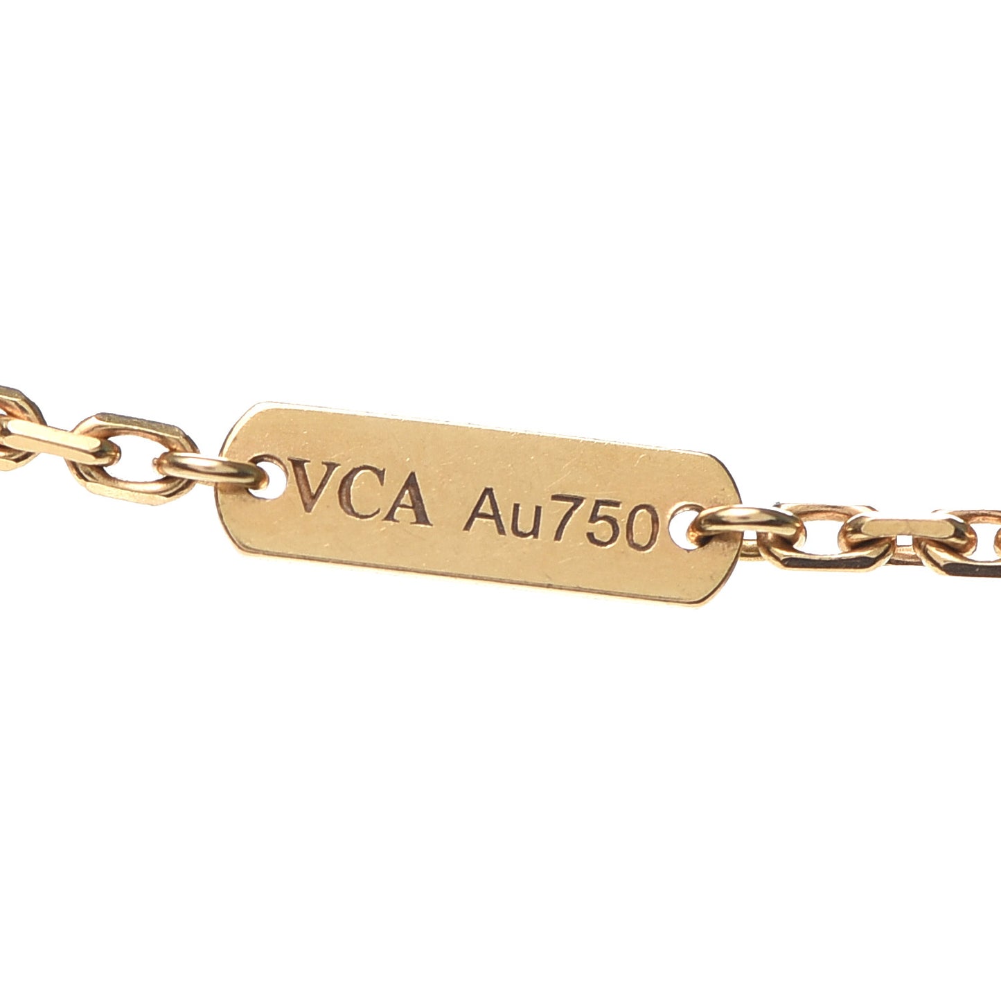 18K Yellow Gold Carnelian Magic Alhambra Long Necklace