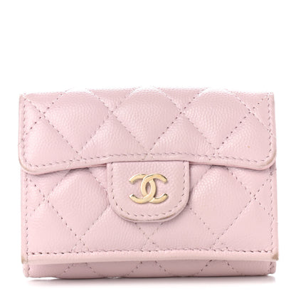 Chanel Lambskin Quilted Double Flap Wallet Light Pink 1 of 9