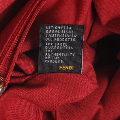 Fendi Pebbled Calfskin Medium Chameleon Tote Red 10 of 10