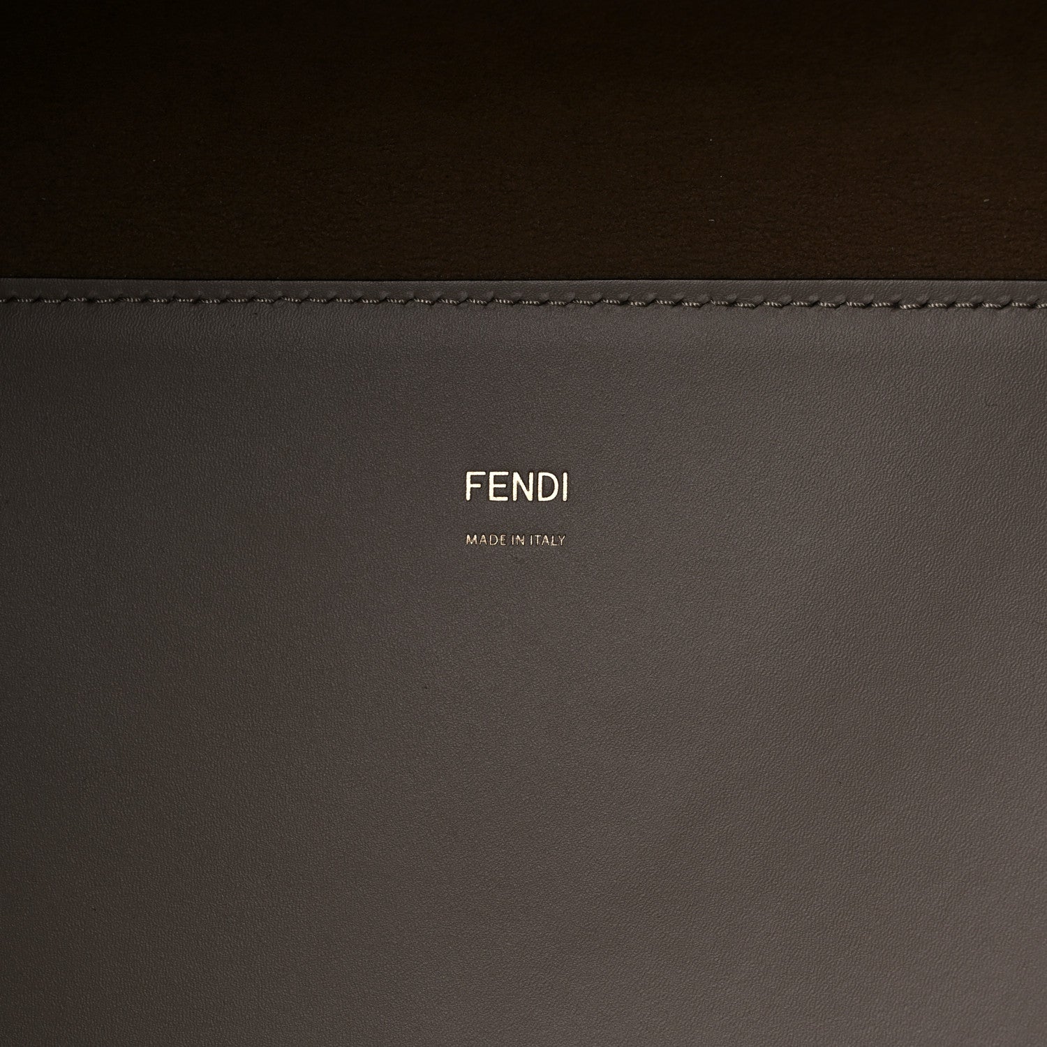 Fendi Vitello King Plexiglass Logo Embossed Medium Fendi Sunshine Shopper Tote Tortora 6 of 16