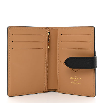Louis Vuitton LOUIS VUITTON Taurillon Capucines Vertical Compact Wallet Black 5 of 7
