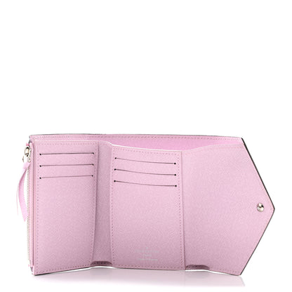 Louis Vuitton Epi Tropical Victorine Wallet Blue Rose 4 of 12