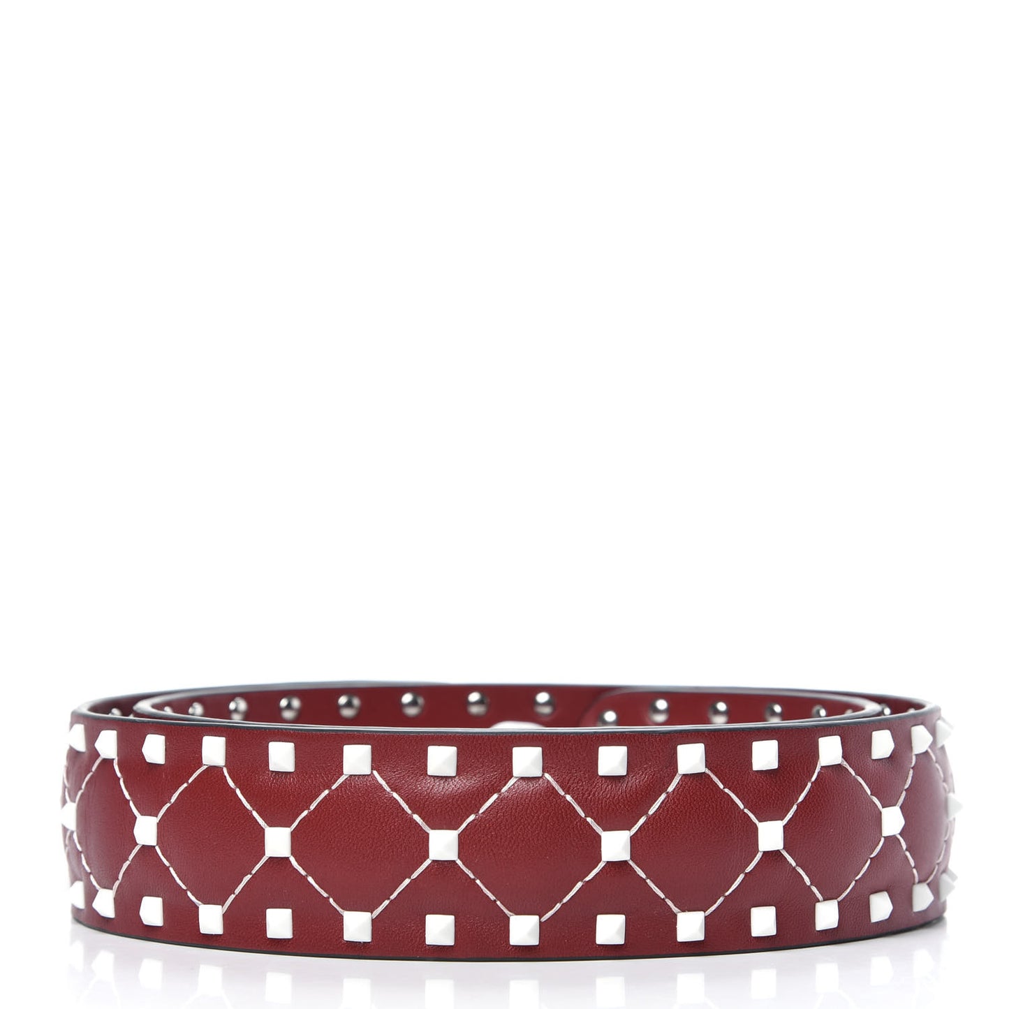 Lambskin Free Rockstud Spike Shoulder Strap Rosso Valentino