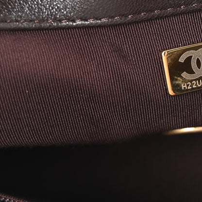 Chanel Lambskin Quilted Medium Chanel 19 Flap Dark Brown 7 of 10