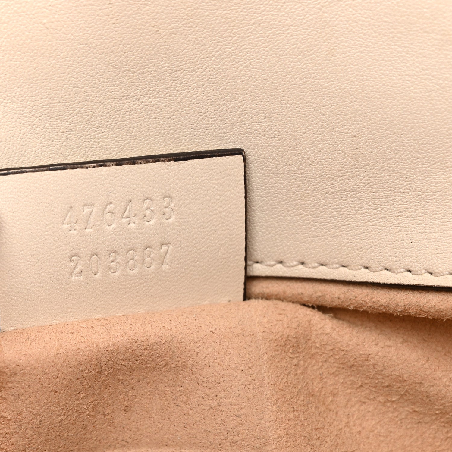 Gucci Calfskin Matelasse Super Mini GG Marmont Shoulder Bag White 7 of 17