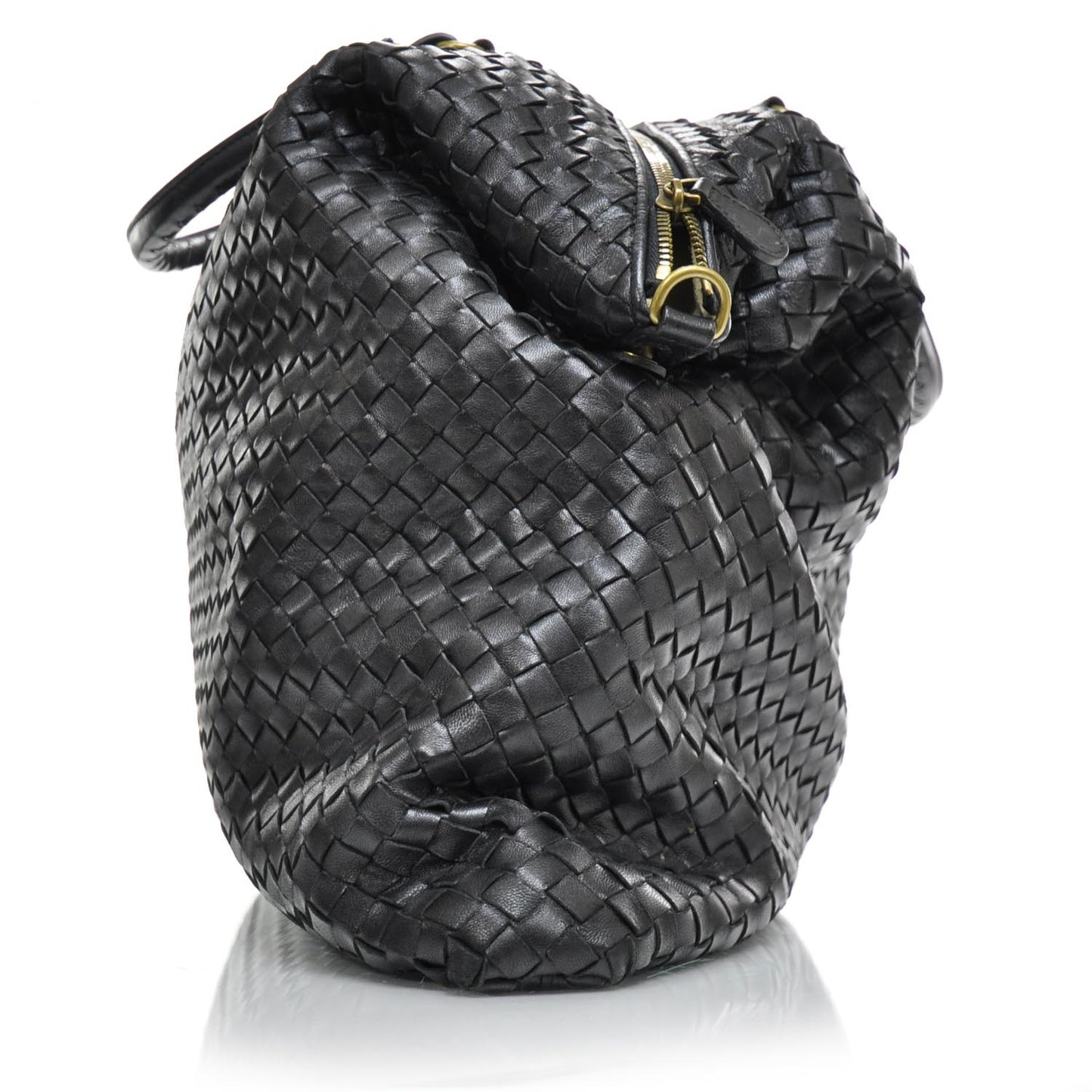 Nappa Intrecciato Convertible Bag Nero Black