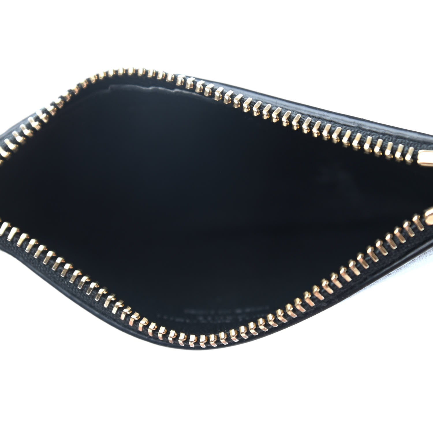 Saint Laurent Calfskin 5 Fragments Zip Pouch Card Holder Black 4 of 4