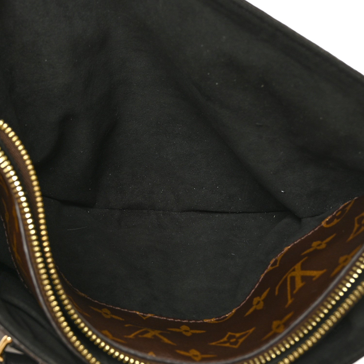 Louis Vuitton Monogram Flower Zipped Tote PM Black 6 of 7