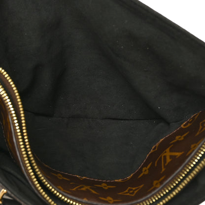 Louis Vuitton Monogram Flower Zipped Tote PM Black 6 of 7