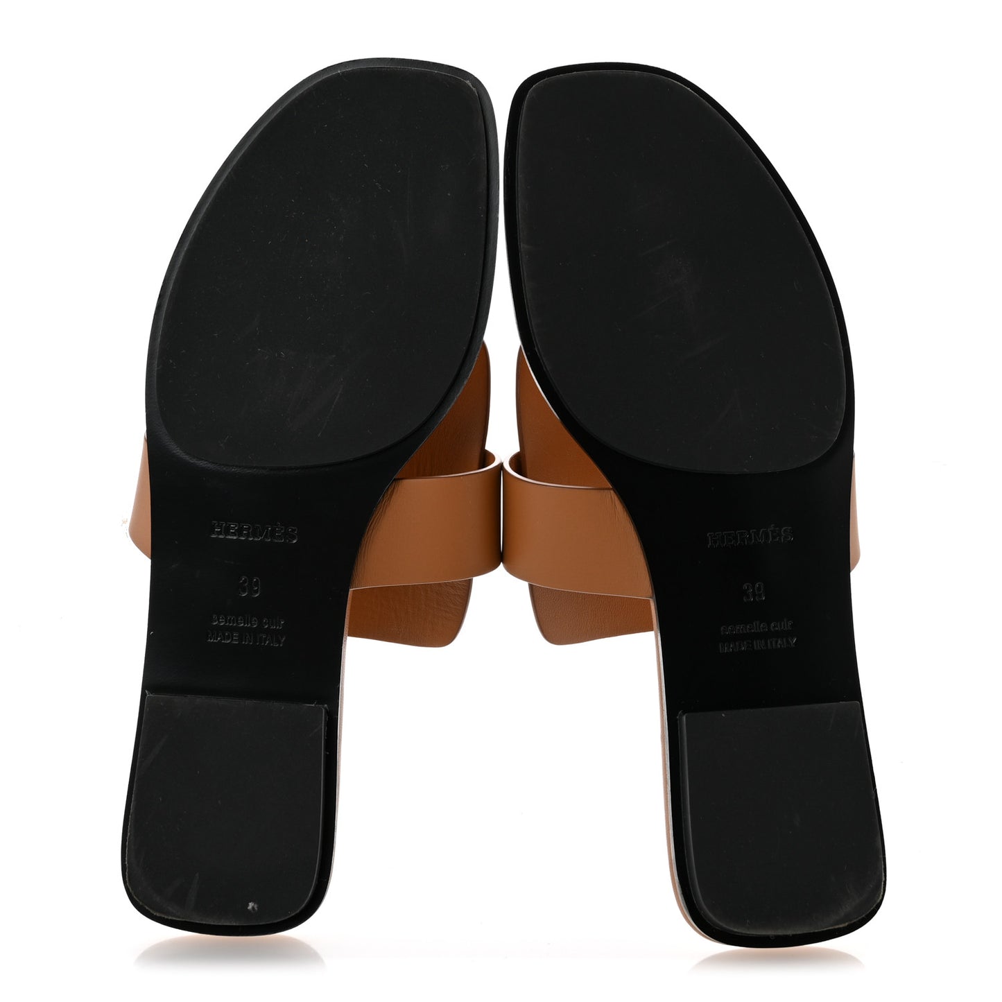 Calfskin Womens Galerie Sandals 39 Gold