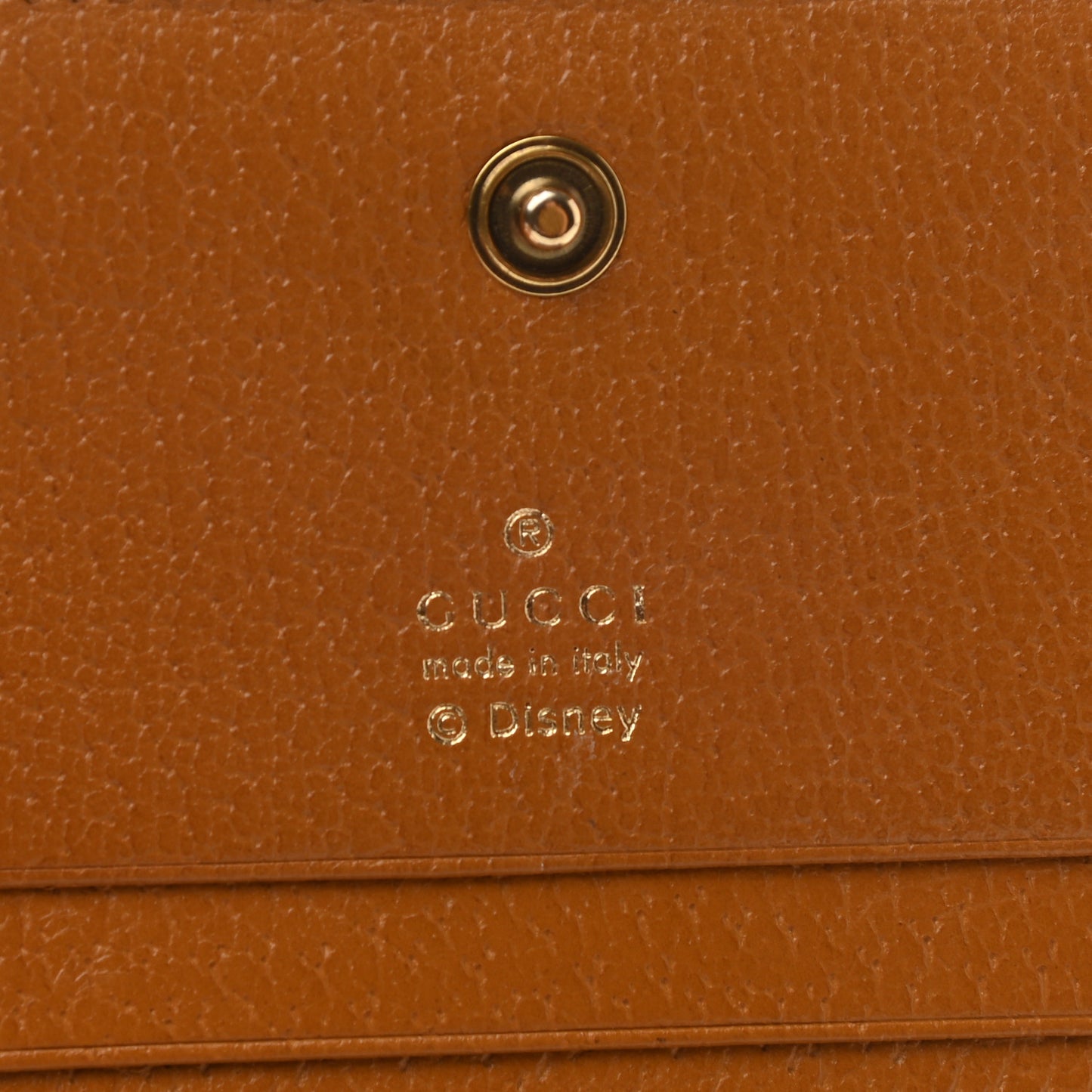 X DISNEY Mini Vintage GG Supreme Monogram Mickey Mouse Card Holder Wallet Beige Vintage Sun Oil
