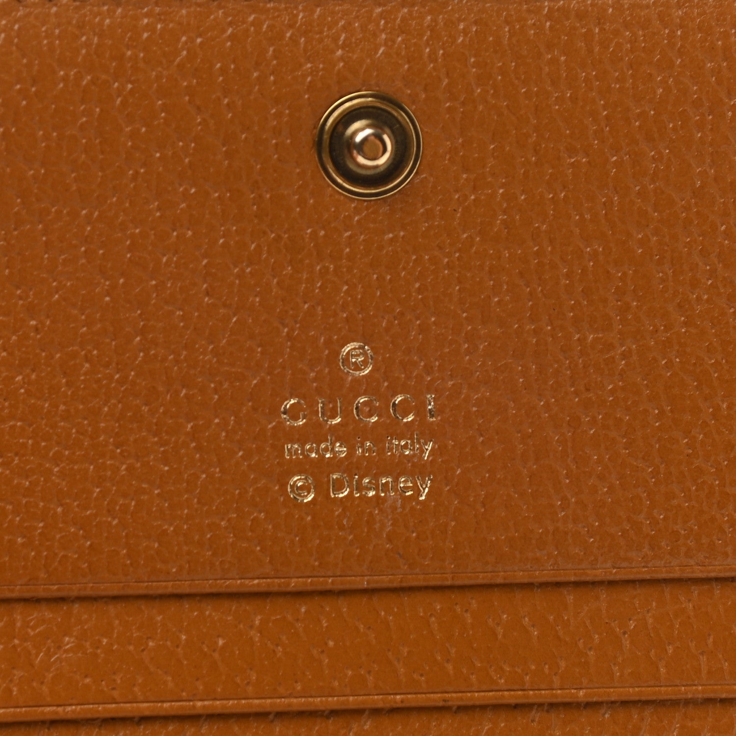 Gucci X DISNEY Mini Vintage GG Supreme Monogram Mickey Mouse Card Holder Wallet Beige Vintage Sun Oil 6 of 8