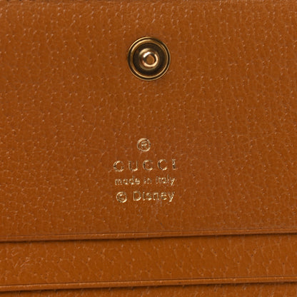 Gucci X DISNEY Mini Vintage GG Supreme Monogram Mickey Mouse Card Holder Wallet Beige Vintage Sun Oil 6 of 8