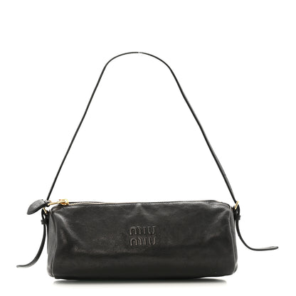 Miu Miu Nappa Aviator Mini Pouch Black 1 of 10
