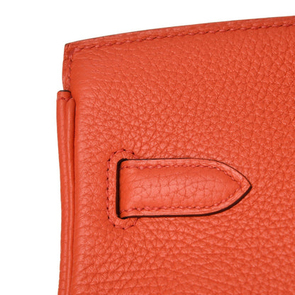 Hermes Togo Birkin 30 Orange Poppy 10 of 32