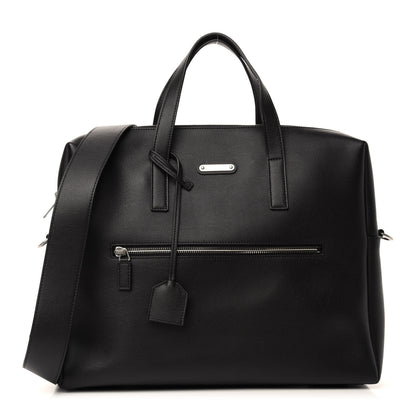 Saint Laurent Calfskin Bold Briefcase Black 1 of 12