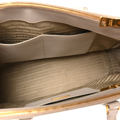 Prada Saffiano Lux Medium Galleria Double Zip Tote Talco 5 of 11