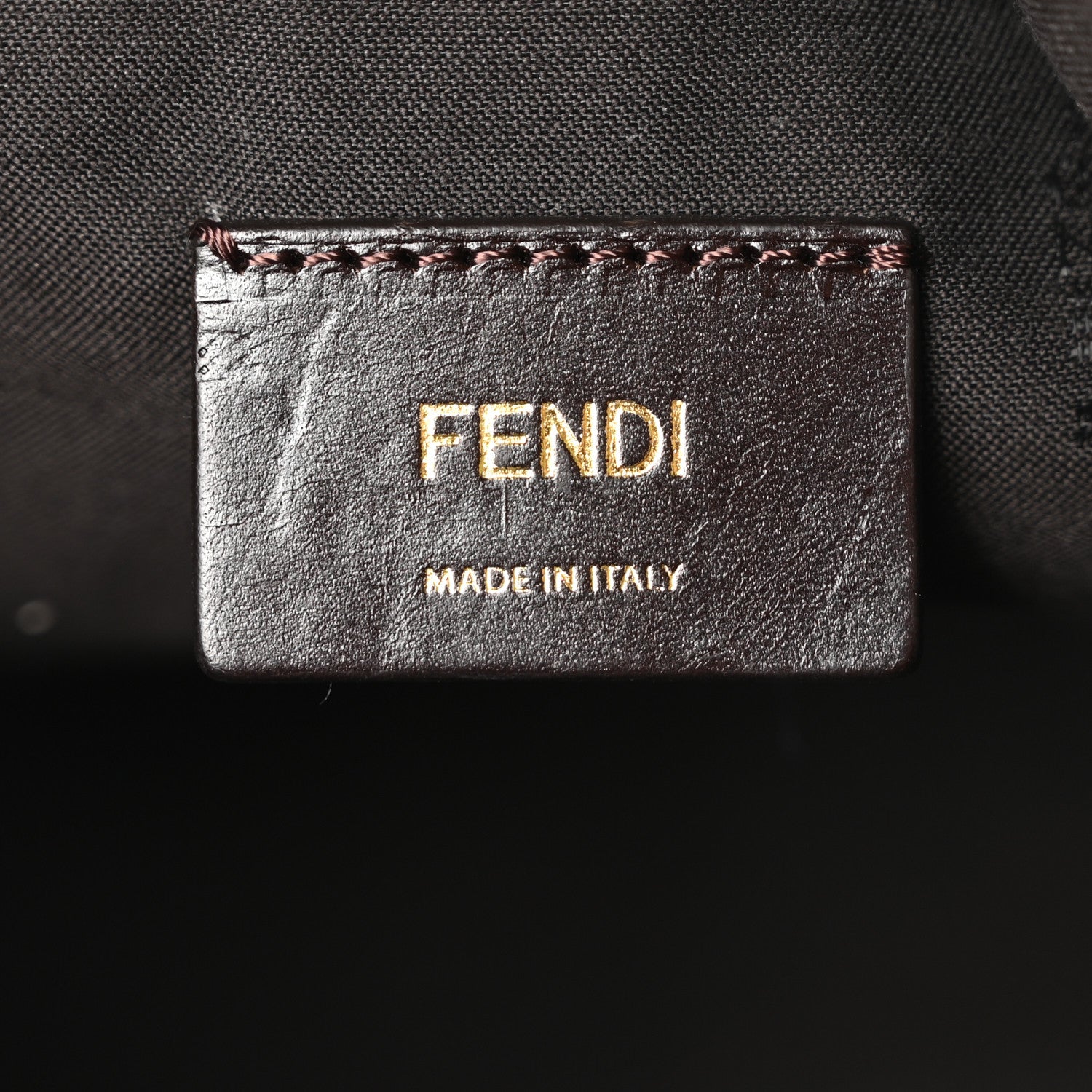 Fendi Zucca Vitello Artic Small Hobo Ocra Moro Black 6 of 10