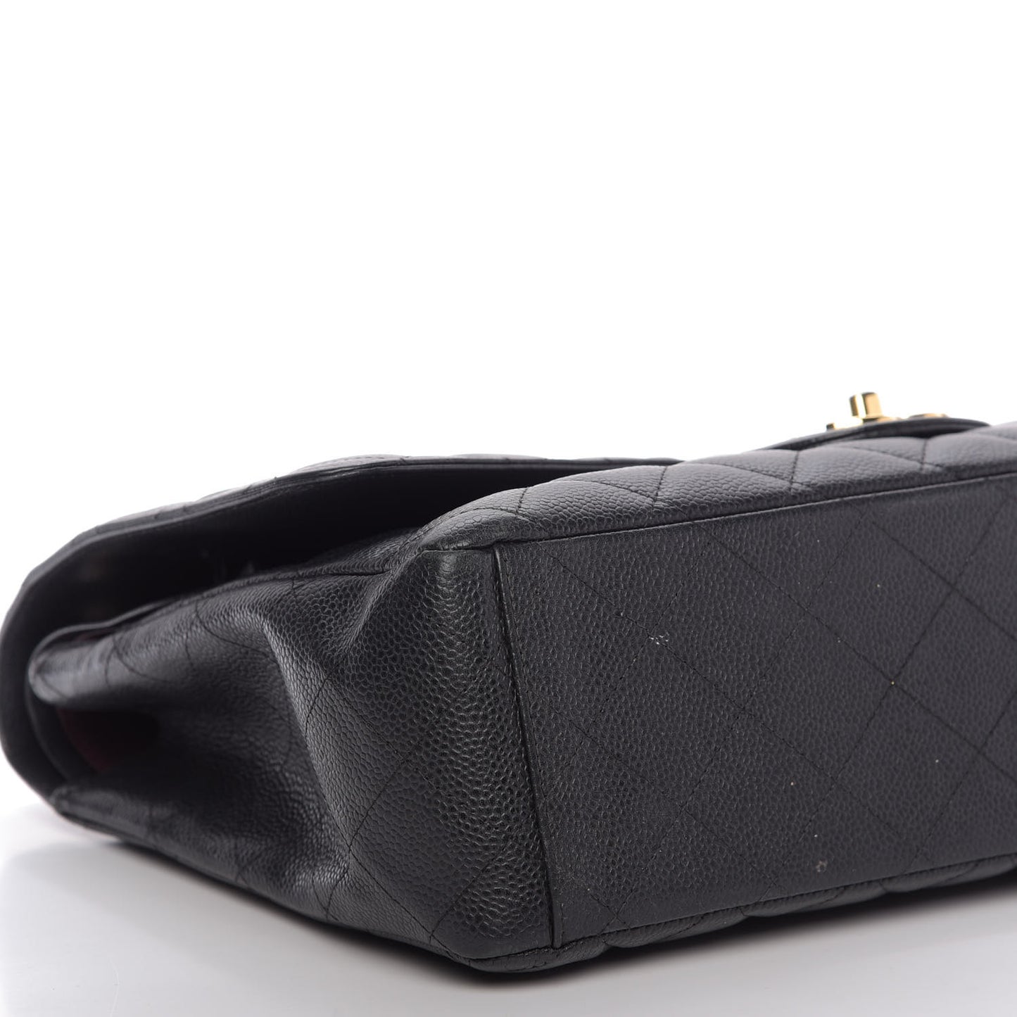 Caviar Quilted Maxi Double Flap Black