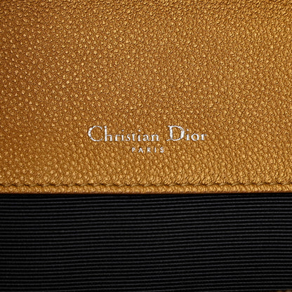 Christian Dior Metallic Grained Calfskin Diorama Satchel Gold 6 of 11