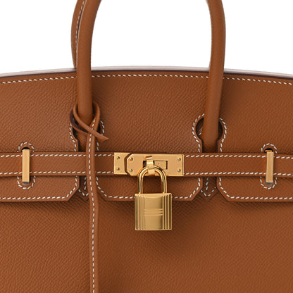 Hermes Epsom Birkin Sellier 25 Gold 8 of 11