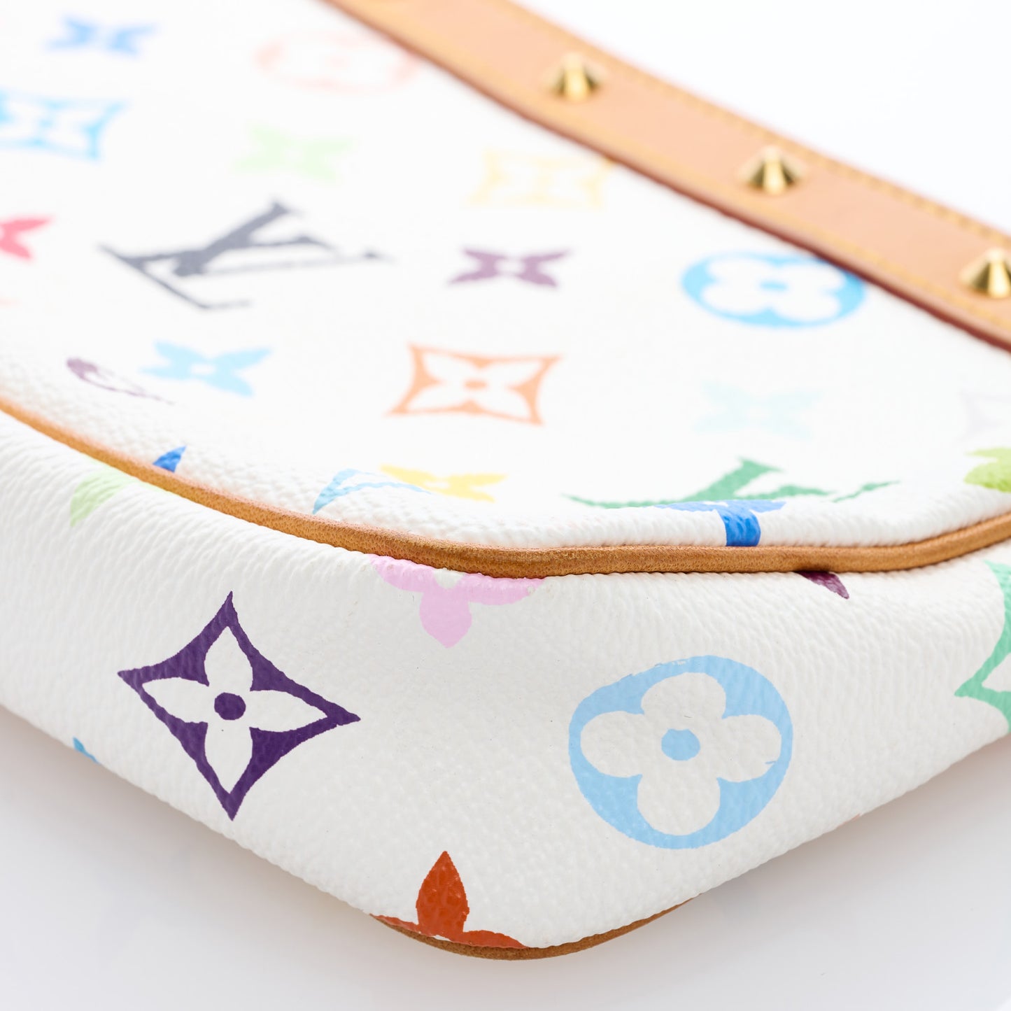 Monogram Multicolor Pochette Accessories White