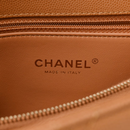 Chanel Caviar Quilted Small Coco Chain Handle Flap Brown 7 of 15