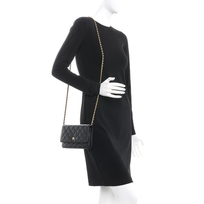 Chanel Caviar Quilted Wallet On Chain WOC Black 2 of 9