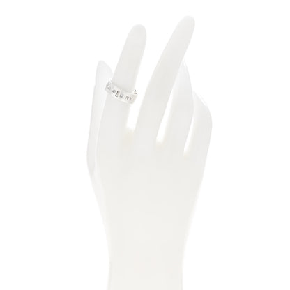 Tiffany Sterling Silver Diamond Locks Ring 51 5.75 2 of 4