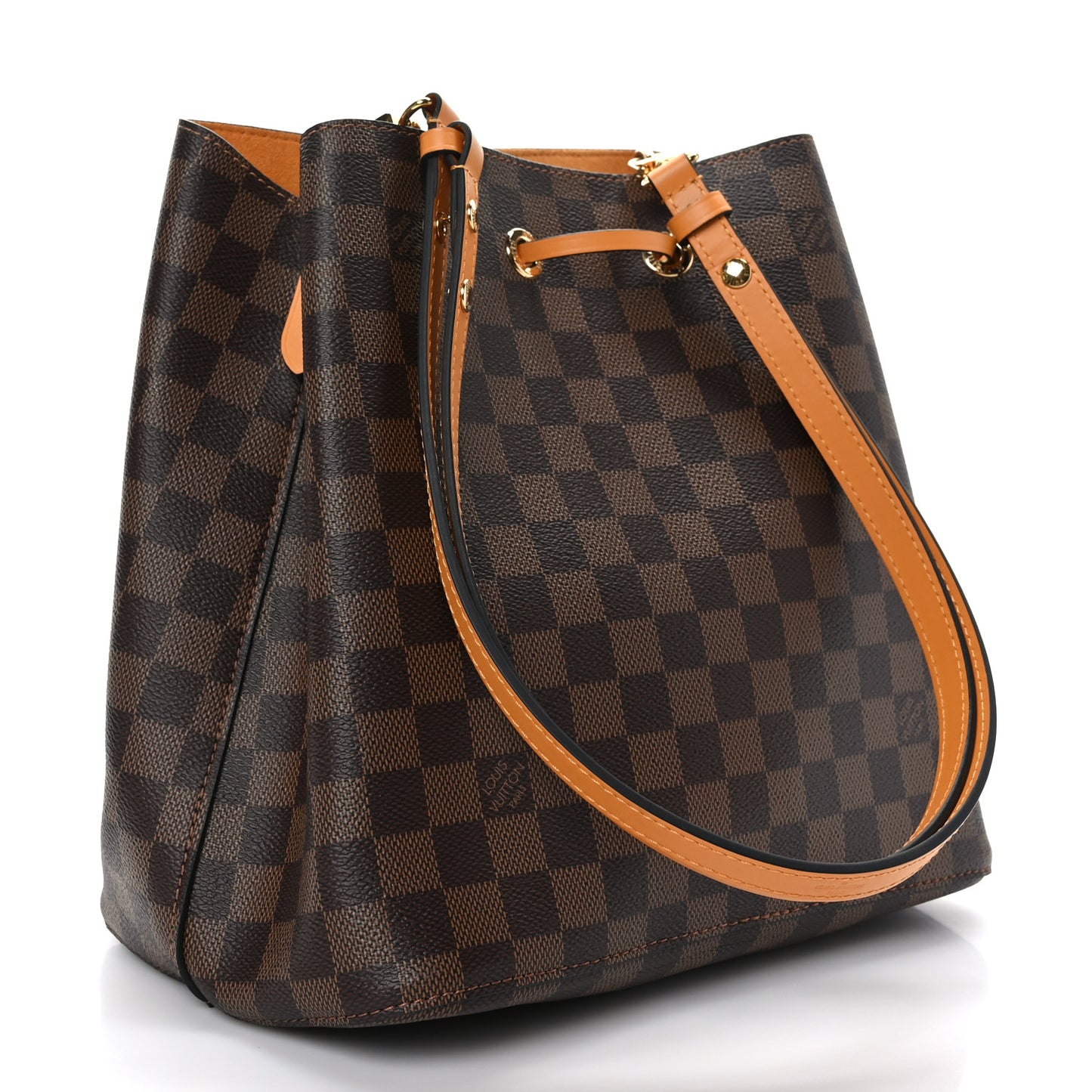 Damier Ebene Neonoe MM Safran