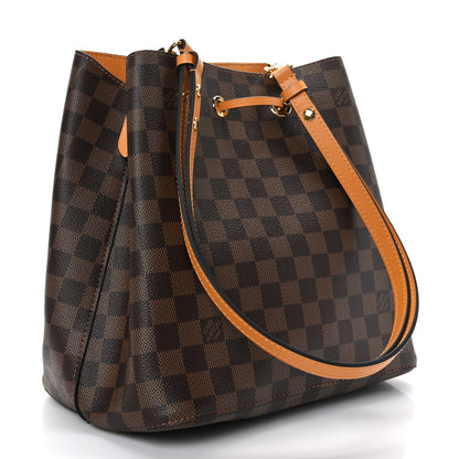 Louis Vuitton Damier Ebene Neonoe MM Safran 3 of 11