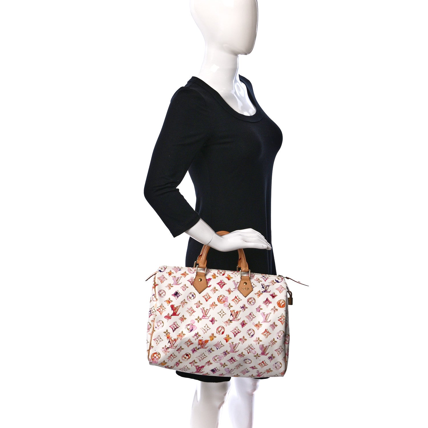 Louis Vuitton Watercolor Aquarelle Speedy 35 White 2 of 12