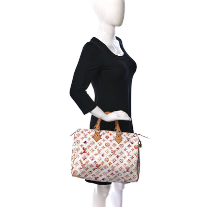 Louis Vuitton Watercolor Aquarelle Speedy 35 White 2 of 12