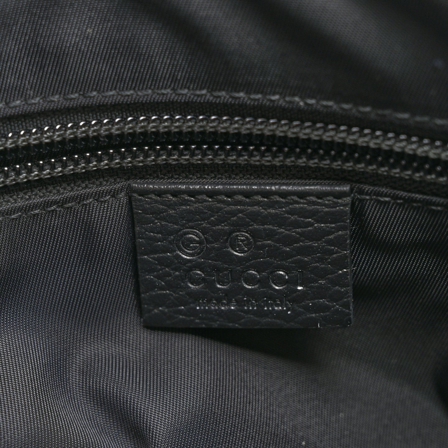 Nylon Monogram Double Buckle Flap Messenger Bag Black