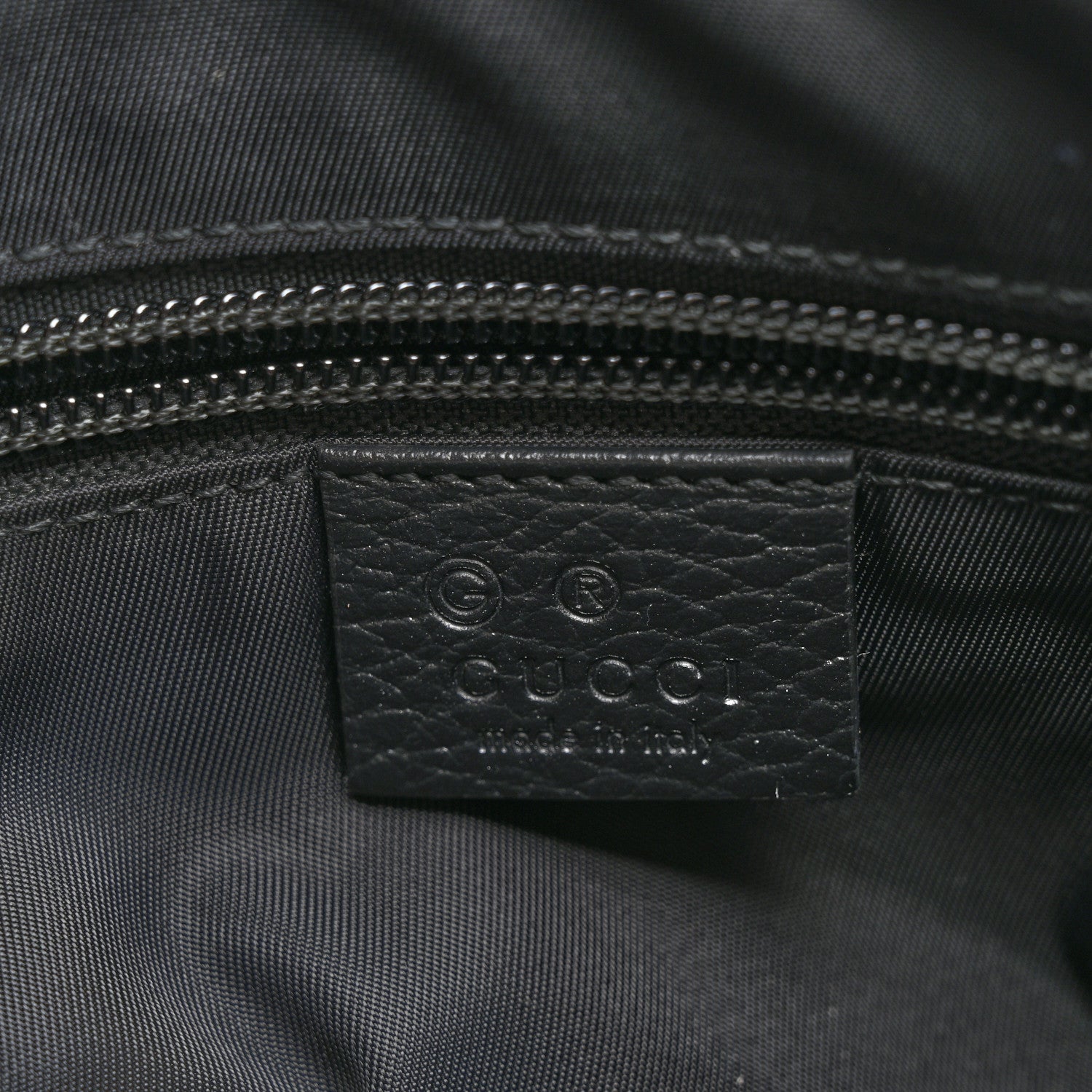Gucci Nylon Monogram Double Buckle Flap Messenger Bag Black 6 of 10