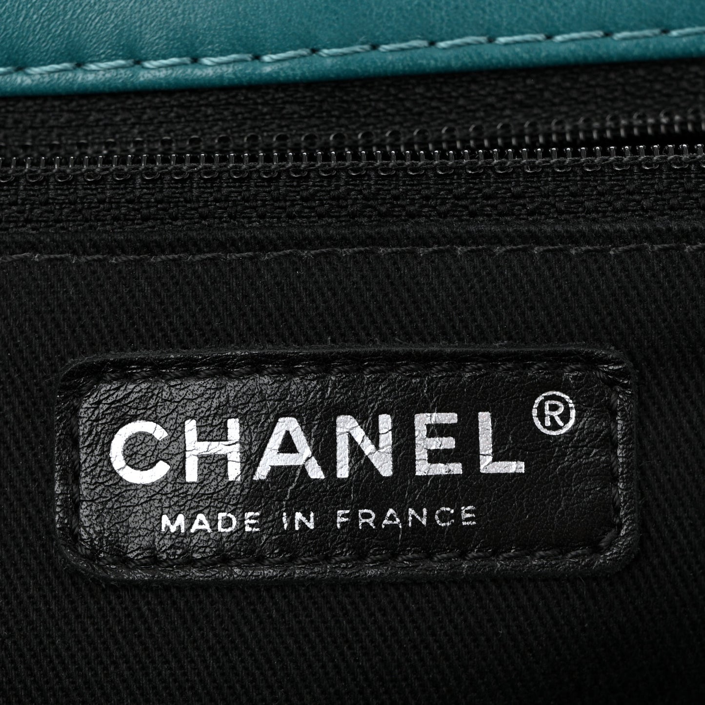 Lambskin Quilted Large Soft Touch Flap Green