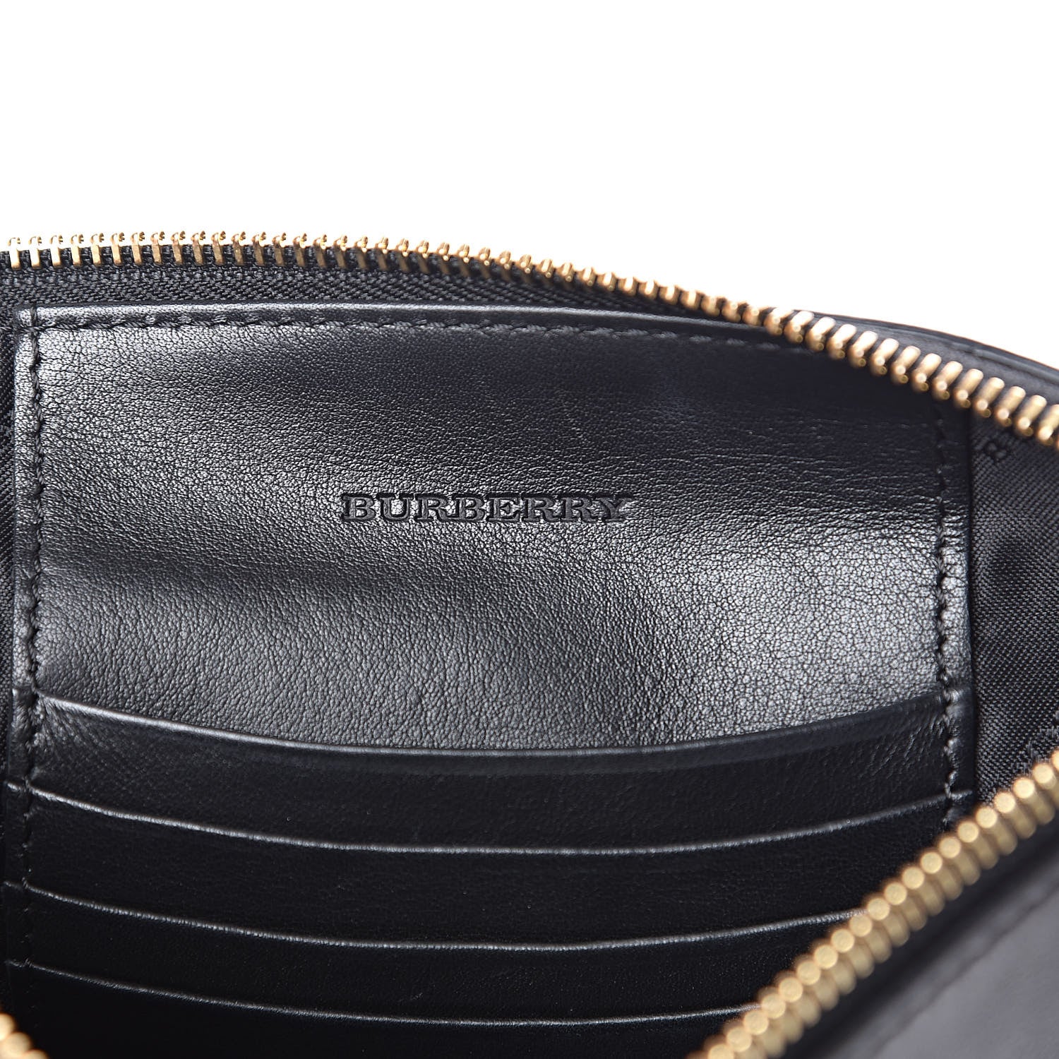 Burberry Horseferry Check Peyton Crossbody Clutch Bag Black 6 of 12
